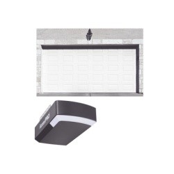 AccessPRO KIT-GAR168SC KIT COMPLETO Puerta D/ Garage 16x8 Pies / Cuadro Corto / Color blanco / Insulada / Incluye Motor FS1000APPRT / 1/2HP / Fuerte/Silencioso/Luz LED/Motor DC .