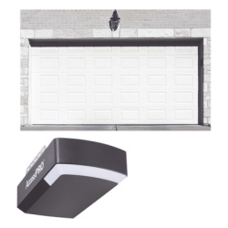 AccessPRO KIT-GAR87SC KIT COMPLETO Puerta D/ Garage 8x7 Pies / Cuadro Corto / Color blanco / Insulada / Incluye Motor FS1000APPRT / 1/2HP / Fuerte/Silencioso/Luz LED/Motor DC .