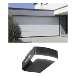 AccessPRO KITGAR129 KIT COMPLETO Puerta D/ Garage 12x9 Pies / Lisa Linea Central / Color blanco / Insulada / Incluye Motor FS1000APPRT / 1/2HP / Fuerte/Silencioso/Luz LED/Motor DC .