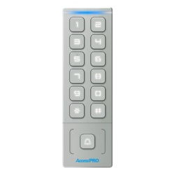 AccessPRO PRO-KEYPAD-H1 Teclado Autonomo / Diseno Slim Metalico / 1000 Tarjetas y Contrasenas / Exterior IP65 / Lector de Tarjetas Prox EM / Salida Wiegand