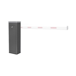 AccessPRO XBS-5003-R Barrera Vehicular Derecha / Soporta Brazo de Hasta 5.5 m / Final de Carrera Ajustable Por Programacion / Movimiento fluido / Diseno Elegante Color Gris / Con Corona Led Semaforiza