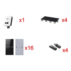 AFORE HNS10000TLKIT1 Kit Solar Interconexion / 10kW 220Vca / Inversor AFORE / Montaje Incluido