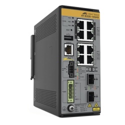 ALLIED TELESIS AT-IE220-10GHX-980 8x 10/100/1000T 2x 1G/10G SFP+ Industrial Ethernet Layer 2+ Switch PoE++ (TAA)