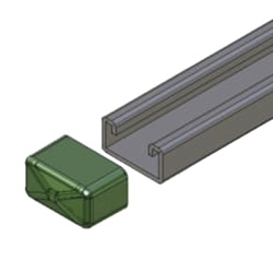 ANCLO ANC-HS01 Remate Cuadrado para Unicanal 4X2.