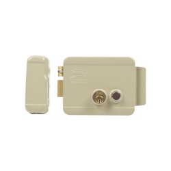 ASSA ABLOY 321-DCBI-ABG Cerradura Electrica / Incluye Llave /Con Boton integrado / Izquierda / Exterior
