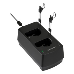 AUDIO-TECHNICA ESW-CHG4AD ESTACION DE CARGA DE DOS BAHIAS PARA TRANSMISORES DE MANO Y PETACA SERIE ESW.