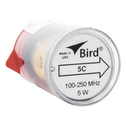 BIRD TECHNOLOGIES 5C Elemento de 5 Watt en linea 7/8" para Wattmetro BIRD 43 en Rango de Frecuencia de 100 a 250 MHz.