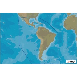 C-MAP M-SA-Y038-MS M-SA-Y038-MS MAX-N+ mapas del caribe centro y Sudamerica. Compatible unicamente con series GO NSO y NSS.
