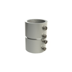 CATUSA CATU-3805 Cople 1 1/2" (38mm) con tornillo pared delgada galvanizado etiqueta verde
