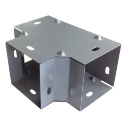 CHAROFIL CH-DCT100L Derivacion "T" horizontal 100 x 100 mm (3.94 x 3.94 pulg.) fabricado en lamina de acero al carbon
