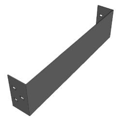 CHAROFIL CH-PCE812ALK Placa de Cierre para Escalera de Aluminio / Peralte 3 1/4" / Ancho 12" / Incluye Tornilleria (CHPCE314X12AK)