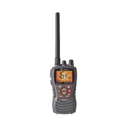 COBRA MRHH350FLT Radio portatil marino flotante y sumergible con funcion de eliminacion de agua de la bocina mediante vibracion potencia de RF de 6 Watts.