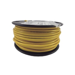 COBRA WIRE & CABLE A1012T-04-100 Cable Marino Primario 12 AWG / Rollo de 100 pies / Aislamiento PVC Amarillo Resistente / Flexible y Resistente a la Corrosion / Grado Marino / 600V / Temperatura 105Â°