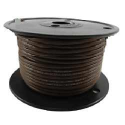 COBRA WIRE & CABLE A1014T-06-100 Cable Electrico color cafe calibre 14 / UL 1015-1230 / 600 Voltios / Temperatura 105Â°C Seco 75Â°C Humedo / Cobre Estanado Clase K / Aislante PVC Retardante de Llama V