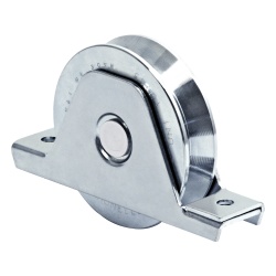 COMUNELLO 1151-4570-001 336V - Rueda de 16 cm / Capacidad Para Puertas de Hasta 640 kg / Canal Tipo "V"