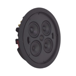 CURRENT AUDIO BCS3SDMG Altavoz delgado de 3 vias para empotrar en el techo tres woofers de 3 " un altavoz de medios de 3" y (1) tweeter de cupula de seda de 20 mm