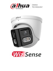 DAHUA DH-IPC-PDW2849-A180-S-PV Cámara IP WizSense Eyeball /Multivisión / 4MP/ Protección Perimetral/ SMD 3.0/ 180°/ IR de 25 m/ LED de 20 m/ Disuasión activa/ ePTZ/ Micrófono/ Altavoz/ Tarjeta Micro SD de hasta 512GB/ IP67/ Poe/