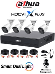 DAHUA DH-KIT/XVR1B08-I/T/8-B1A21N-U-IL-A-0280B- Kit de 8 Canales 2 Megapixeles DVR Cooper-I WizSense Con IA H.265+ 8 Camaras B1A21N-U-IL-A-0280B 1080p 8 Canales + 2 IP o Hasta 10 Canales IP 4 Canales SMD Plus