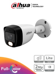 DAHUA DHT0030184 DAHUA HAC-HFW1209CM-A-LED-0280B-S3 - Camara Bullet Full Color 1080p lente de 2.8 mm y angulo de 108. Microfono integrado WDR digital y 20 m de iluminacion. Carcasa metalica IP67 para