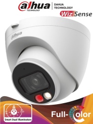 DAHUA DHT0040119 DAHUA IPC-HDW2249T-S-IL - Camara IP Domo de 2 Megapixeles/ Con Iluminador Dual InteligenteFull Color/ WizSense/ Lente de 2.8mm/ 107 Grados de Apertura/ 30 Mts de IR y Luz Visible/ Mic