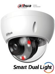 DAHUA DHT0040167 DAHUA IPC-HDBW2449E-S-IL- Camara IP Domo Antivandalica de 4 MP/ WizSense/ Iluminadores Duales Inteligentes/ Lente de 2.8mm/ 101 Grados de Apertura/ 30 Metros de Luz IR y Luz Visible/
