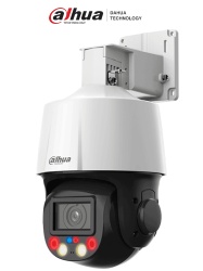 DAHUA DHT0060100 DAHUA SD3E405DB-GNY-A-PV1 - Camara IP PTZ de 4 MP TiOC de 5x de Zoom Optico/ Iluminacion Dual Inteligente/ Disuasion Activa con Luz Roja y Azul/ IR de 50 Metros/ Microfono y Altavoz I