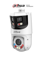 DAHUA DHT0060104 DAHUA SDT4E425-8P-GB-APV1-Camara IP PTZ 84MP 8MP Vista Panoramica4MP PT TiOC WizSense 25X Zoom IR hasta100m disuasion activa con Estrobo de Luz Roja y Azul Altavoz Integrado pro