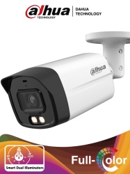 DAHUA DHT0290081 DAHUA HAC-HFW1801TLMN-IL-A - Camara Bullet 4k/ Iluminador Dual Inteligente Full Color/ Lente de 2.8 mm/ 106 Grados de Apertura/ Microfono Integrado/ 40 Metros de Iluminacion IR y Vis
