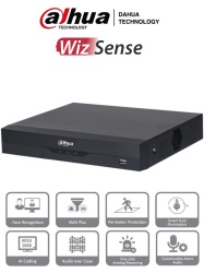DAHUA DHT0360016 DAHUA XVR5108HS-I3 - DVR de 8 canales 5MP Lite WizSense con IA H.265 8 Canales Analogos 4 IP o hasta 12 canales IP 1 canal de reconocimiento facial SMD Plus 1 canal de protecci