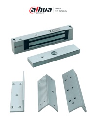 DAHUA DHT0840002 DAHUA PAQASF280Z- Kit Chapa Magnetica Dahua ASF280A-V1 con Soporte ZL ASF280ZL-V1 280 Kg (600 Lb) para Control de Acceso