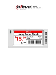 DAHUA DHT1110024 DAHUA DHIESLE021AN -Etiqueta Electronica Inteligente ESL 2.1 para Retail / Colores: Negro Blanco y Rojo