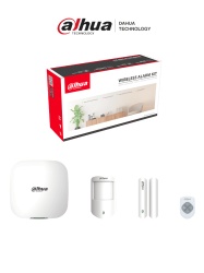 DAHUA DHT2480003 DAHUA DHI-ART-ARC3000H-03-W2 - Kit de alarma inalambrico Conexion: Wifi y ethernet Incluye: HUB 1.0 sensor de movimiento PIR contacto magnetico y control remoto App DMSS Frecuen