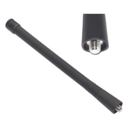 DEPM150 Antena Helicoidal VHF / 136-174 MHz / 50 Ohmios / Omnidireccional / Conector Rosca Monopolo / 170 mm (6.7 in)