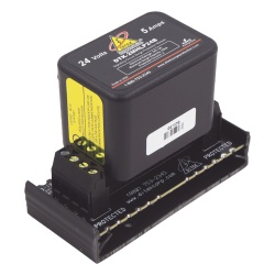 DITEK DTK-2MHLP24BWB Protector Modular 24 V / 2 Pares / Base Desmontable / Snap-Track / Paneles de Incendio y Alarma