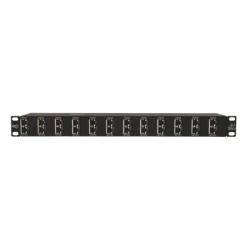 DITEK DTK-RM12NETS Protector Rack 12 Puertos / RJ45 / 10 GbE / PoE y PoE+ / CAT5e CAT6 CAT6A