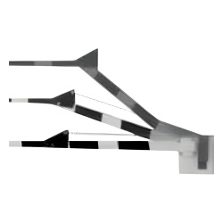 DKS DOORKING 1601-384 Brazo de madera con articulacion / Compatible con barreras DKS 1601