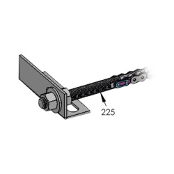 DKS DOORKING 2616-815 Varilla roscada 3/4x10x6"(2616-815)