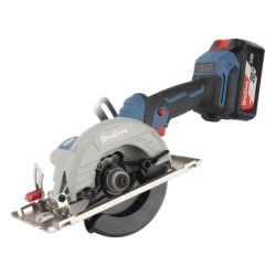 DONG CHENG DCMY-125-DM Sierra circular Inalmbrica sin escobillas de 20V Incluye una Bateria de 4.0Ah y Cargador.