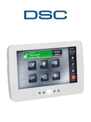 DSC DSC2590001 DSC HS2TCHPRO - Teclado Cableado de Pantalla Tactil de 7 admite 248 zonas compatible con panel PRO