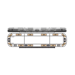 ECCO AX39RB10 Barra de luces AXIOS de 39" color Rojo/Azul con luces LED de penetracion y 2 luces LED callejoneras