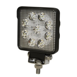 ECCO E92006 Luz de Trabajo Cuadrada Ultra Brillante 9 led 1450 lumenes 12-24 Vcc