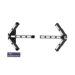 ECCO ED3307SA Flechas separadas directoras de trafico LED de 28 Pulgadas en color ambar.