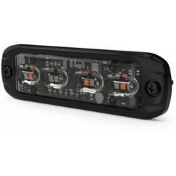 ECCO ED3802RGAW Luz Auxiliar de 16 LED, Rojo/Verde/Ambar/Blanco, Lente Transparente