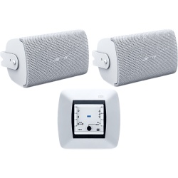 EGI AUDIO SOLUTIONS 121010H/FS2SEW Kit de Audio / Mando Bluetooth / Bocinas de Superficie / 2+2W RMS / IP55 / Color Blanco