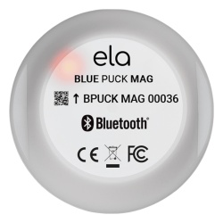 ELA Innovation BLUEPUCKMAGKIT Kit Sensor BLE Magnetico BLUEPUCK MAG + Iman ? Control de Apertura de Puertas IP68 Alcance 500m