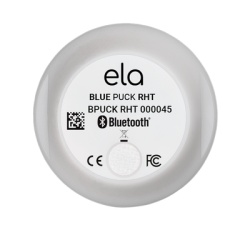 ELA Innovation BLUEPUCKRHT Sensor Bluetooth BLE / Temperatura y Humedad / Compatible con Rastreadores Teltonika Ruptela y TopFly / IP65 / Alcance 500m / Bateria 18 Anos