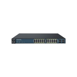 ENGENIUS EWS1200-28TFP Switch PoE Administrable de 24 Puertos Gigabit 4 Puertos SFP Soporta Hasta 410 W con Opcion de Controlador para Serie Neutron y Enturbo.