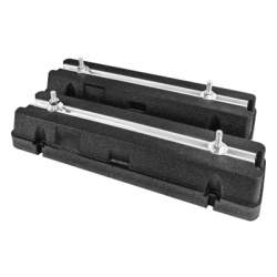 EPCOM AV-6545 KIT DE 2 BASES ANTIVIBRATORIAS PARA AIRE ACONDICIONADO CANAL DESLIZANTE ALUMINIO NIVEL INTEGRADO