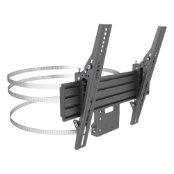 EPCOM INDUSTRIAL EMCST400 MONTAJE PARA PANTALLAS DE 32 A 65 PULGADAS EN COLUMNA| VESA 100 X 100 HASTA 400 X 400 | COLOR NEGRO| CAP. MAX 35KG