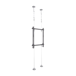 EPCOM INDUSTRIAL EMWS1U Montaje Cableado de Acero| Suelo a Techo| Capacidad Max. de Carga 30kg| Para Pantallas de 32" ~ 75"| VESA 400 x 600
